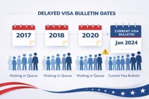 Delayed visa infographic