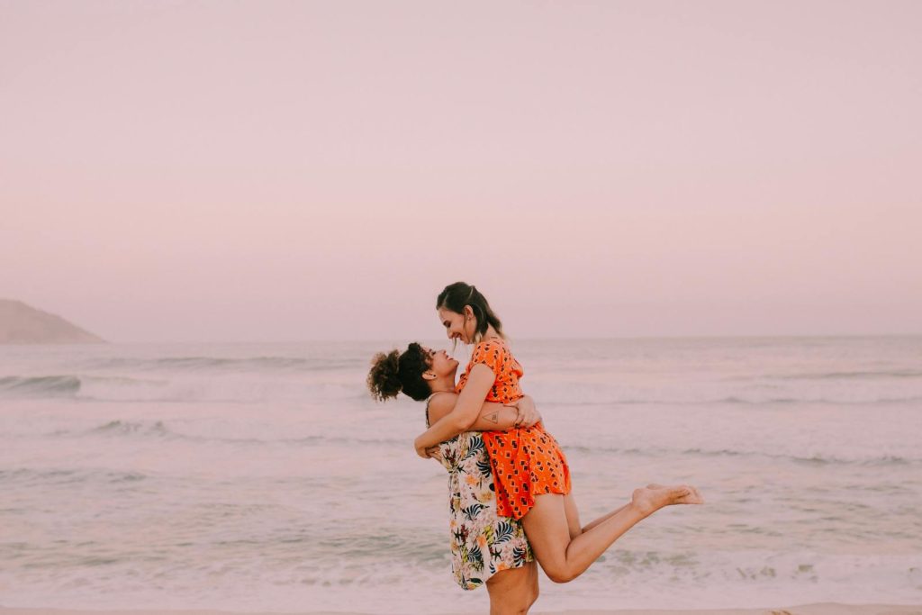 Happy Couple at the Beach