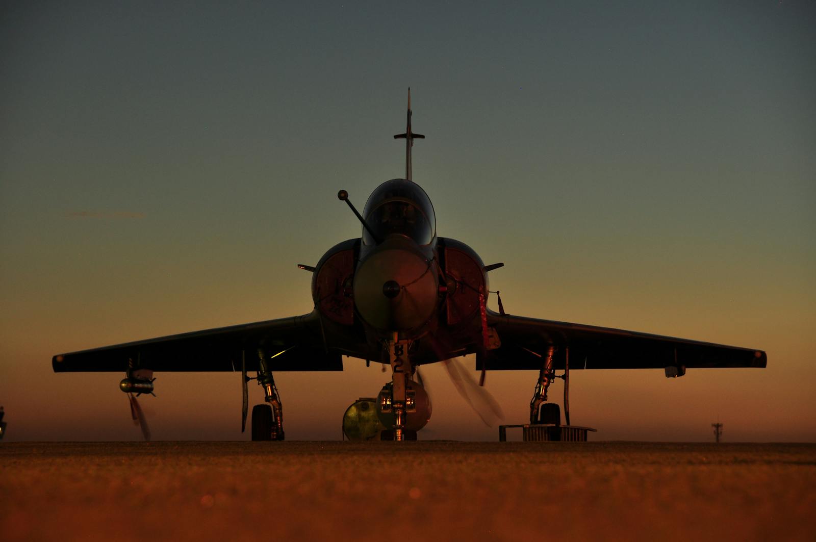 Mirage 2000 sunset rest